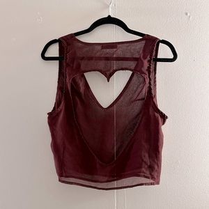 Brandy Melville, One size, burgundy/maroon